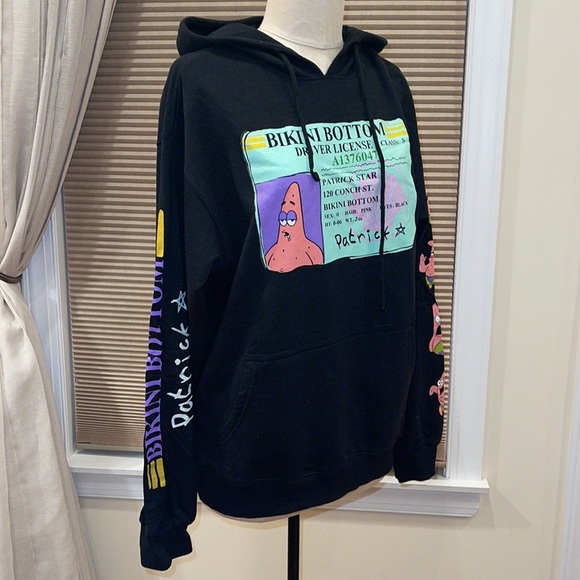 NWT Unisex Nickelodeon Patrick Driver’s License Hoodie - Picture 4 of 8